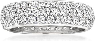 Ross-Simons Micropave Diamond Eternity Band in 14kt White Gold