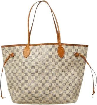 Louis Vuitton Pre-owned Neverfull Damier Azur Tote Bag - Dames - Vintage Shopper - Beige - ONE Size - Vintage