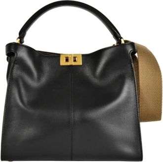 Fendi Pre-owned Handbags, female, Black, Size: ONE SIZE Pre-owned Leather fendi-bags