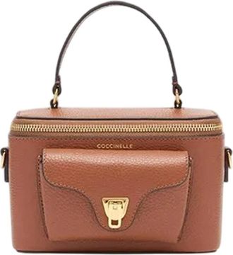 Coccinelle Korrelleer Crossbody Tas met Iconische Sluiting - Dames - Handtassen - Bruin - ONE Size - Leer - Tassen
