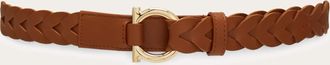 Ferragamo Women Gancini fixed belt Brown