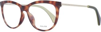 Police Brown Metal & Plastic Glasses Womens (Frames)