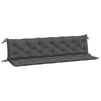 vidaXL Cojines De Banco De Jard&iacute;n 2 Uds Antracita 200x50x7 Cm Vidaxl