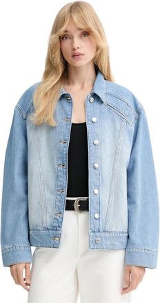 Iro Buttoned Jacket - Dames - Spijkerjassen - Blauw - M - Katoen - Jassen
