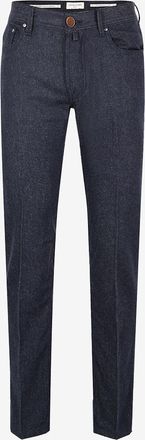 Jacob Cohen Gerade Serge-Jeans mit regul&auml;rer Passform