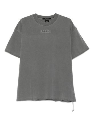 Ksubi logo-embroidered T-shirt - Grey