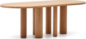 K Home Grosser, ovaler Design Esstisch Sienna 220 x 105 cm - Eiche