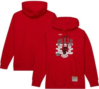 Mitchell & Ness Mens Mitchell & Ness x Tats Cru Red Chicago Bulls Hardwood Classics Brick Pullover Hoodie at Nordstrom, Size Medium