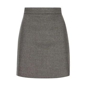 Max Mara MXS Acinoso Rok - Dames - Rokken - Grijs - Maat: S Zijde
