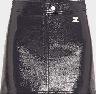 Courr&egrave;ges Vinyle Reedition Mini Skirt