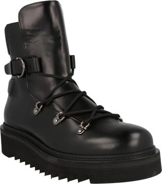 Ferragamo Giulio Lace-Up Boot in Black at Nordstrom Rack, Size 12