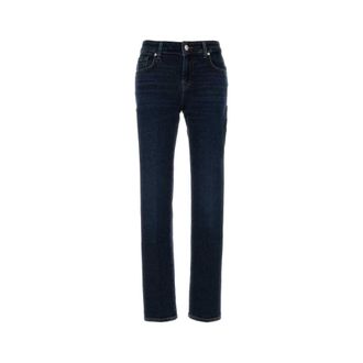 7 For All Mankind Straight Jeans, female, Blue, Size: W32 Calie Straight Jeans