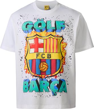 Nike FC Barcelona x GOLF WANG Nike Mens Dri-FIT Soccer Top in White | JU6799-100