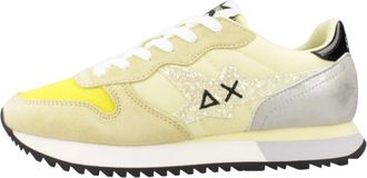 Sun 68 Glitter Logo Sneakers - Dames - Sneakers - Geel - 39 EU - Schoenen