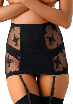 Petite Fleur Strapsg&uuml;rtel PETITE FLEUR GOLD, Damen, Gr. 40, schwarz, Spitze, Obermaterial: 90% Polyamid, 10% Elasthan, Strumpfhalter Strapsg&uuml;rtel, mit transparente