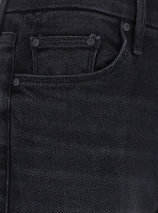 Mother Womens Jeans The Roller Sneak Grey Cotton