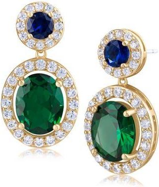 Kenneth Jay Lane Pav&eacute; Cubic Zirconia Drop Earrings in Multi/Gold at Nordstrom Rack