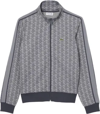 Lacoste Gray Paris Jacquard Track Jacket