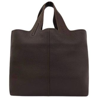 Bottega Veneta Bolsa Tote de Piel Intrecciato Pre-owned - Pre-owned - Mujer - Marr&oacute;n - ONE SIZE