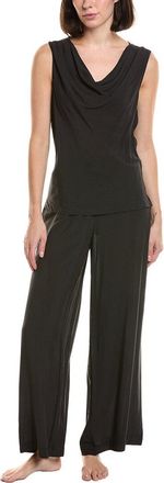 Natori 2Pc Sleek Cowl Silk-Blend Pajama Set