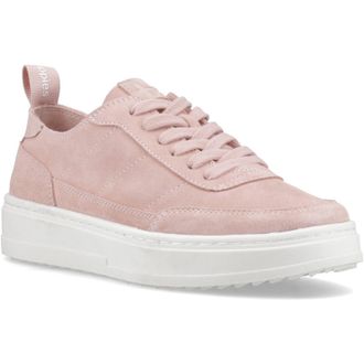 Hush Puppies Nesta Leren Dames Roze Standaard Sneakers