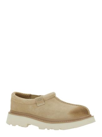 UGG Mens Beige Mule With Raised Sole Suede