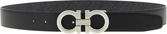 Ferragamo Gancini Cinture Nero-Uomo