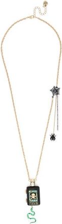 Betsey Johnson Poison Long Pendant Necklace in Black at Nordstrom