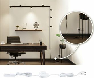 Paulmann Urail Sistema De Iluminaci&oacute;n Negro Mate Techo Pared