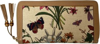 Gucci Beige Multi-Color Long Wallet (Bi-Fold) (Pre-Owned)