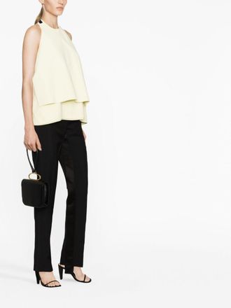 Jil Sander Open-Back Halterneck Halterneck Top - Cream