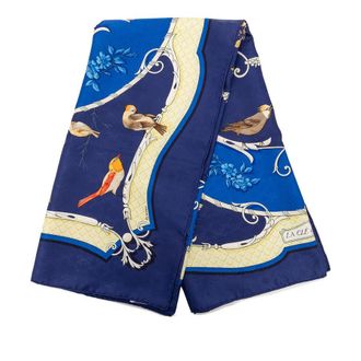 Herm&egrave;s Pre-owned Hermes La Cle des Champs Silk Scarf 90 Ladies 5OO7UVO3FQOGM775