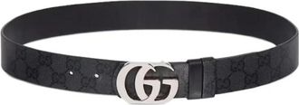 Gucci Reversible Cut GG Marmont Riem - Heren - Riemen - Zwart - 90 CM - Leer - Accessoires