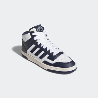 adidas Sneaker ADIDAS SPORTSWEAR RAPID COURT MID, Damen, Gr. 42,5, blau (supplier colour, cloud wei&szlig;, core wei&szlig;), Leder, Synthetik, Schuhe Sneaker
