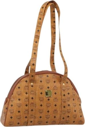 MCM Pre-owned Tote Bag - Dames - Vintage Schoudertas - Bruin - ONE Size - Leer - Vintage