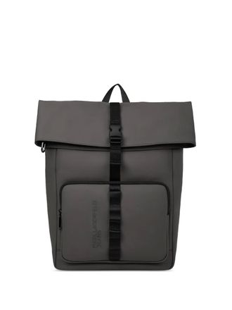 Karl Lagerfeld roll-top backpack - men - Polyester/Polyurethane - OS - Grey