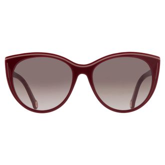 Carolina Herrera Brown Gradient Cat Eye Ladies Sunglasses HER 0142/S 0R9S/HA 56