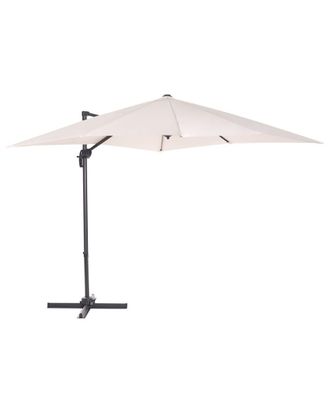 Beliani Sombrilla lateral 238 cm beige claro