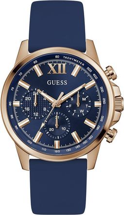 Guess Walker Mens Blue Watch GW0913G1 Silicone - One Size