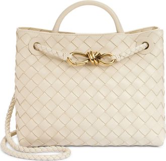 Bottega Veneta Small Andiamo Intrecciato Shoulder Bag in 9211 Sea Salt-M B-Sea Sa at Nordstrom