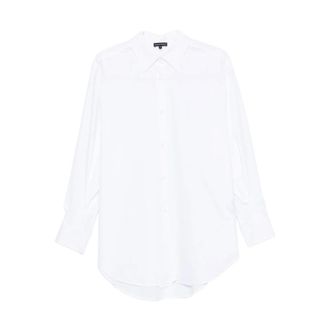 Emporio Armani Dames, Blouses & Shirts, Wit, Maat: XS Katoen