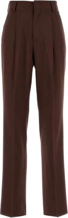ARMARIUM Celia Rechte Broek - Dames - Straight fit broeken - Bruin - 2XS - Wol - Broeken