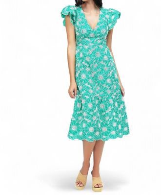 Lost + Wander Zenith Midi Dress In Green