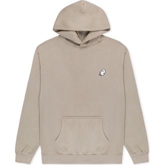 Dalix Ghost Relaxed Midweight Faded Fleece Hoodie in Faded Taupe at Nordstrom, Size Xx-Large