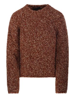 Fabrizio Del Carlo Chunky Knit Merino-Alpaca Crewneck Sweater