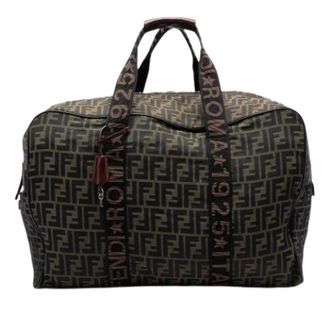 Fendi Vintage, unisex, Bruin, ONE Size, Leer, Pre-owned Vintage Reistas