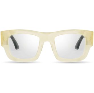 Bugatti Mens 51 mm White Opticals