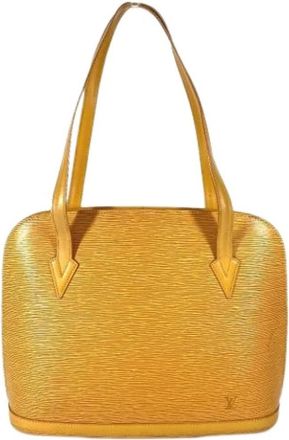 Louis Vuitton Pre-owned Shoulder Bags, female, Yellow, Size: ONE SIZE Pre-owned Vintage Shoulder Bag
