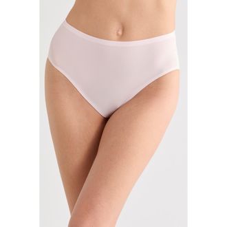 Chantelle Soft Stretch High Cut Briefs in Waterlily Pink at Nordstrom