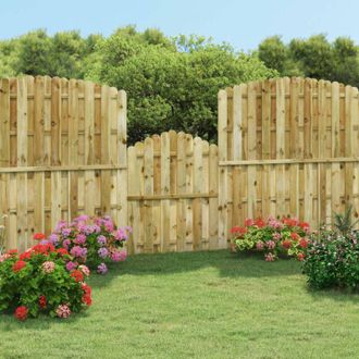vidaXL Vidaxl - Cancello da Giardino in Legno di Pino Impregnato 100x125 cm